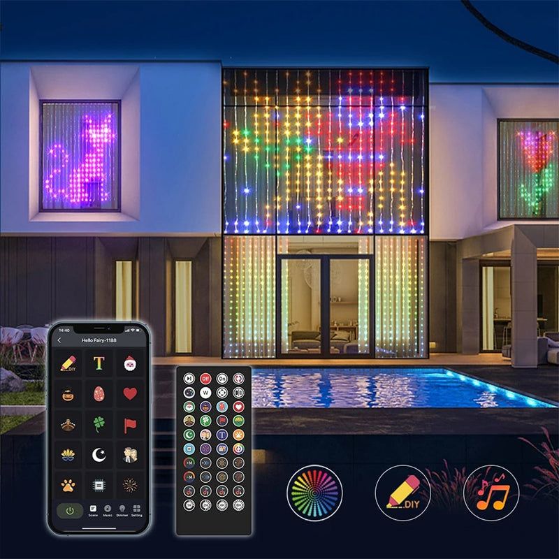 💝BIG DISCOUNT! Waterproof LED Curtain String Lights❤️
