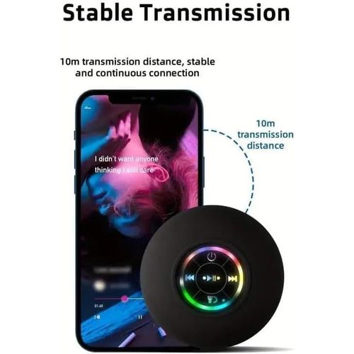 USB Rechargeable Waterproof Speaker with LED Light