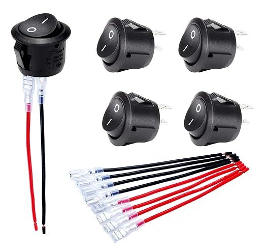 Round Rocker Switches