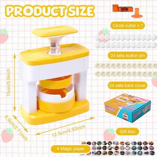 Pin Badge Maker Diy Kit With Accessories