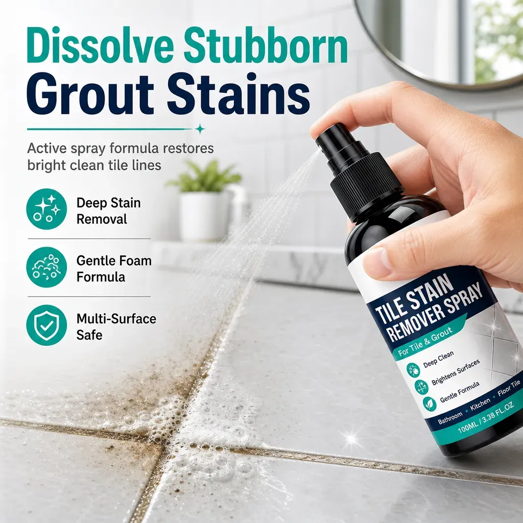 🎯Grout Cleaning Spray – Easy Care for Tile Lines & Damp-Area Stains✨
