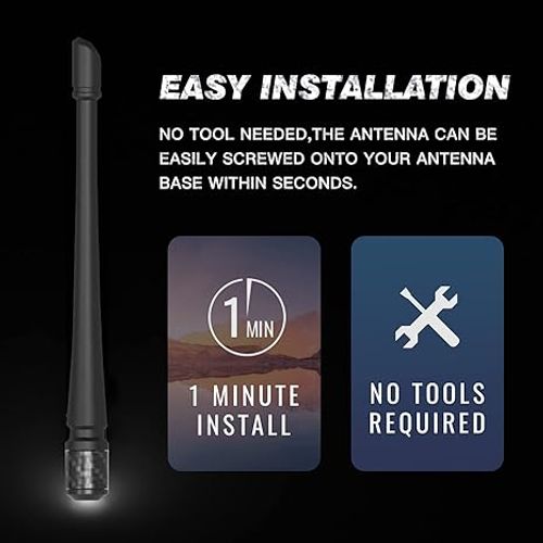 Universal M6 Thread Flexible Rubber Antenna Replacement Kit