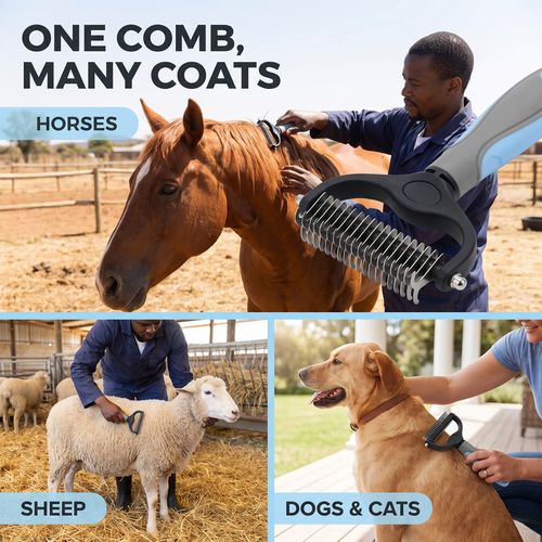 Equine Care Mane & Tail Grooming Rake