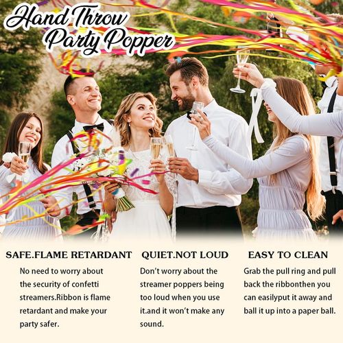 Hand-Throw Streamer Poppers