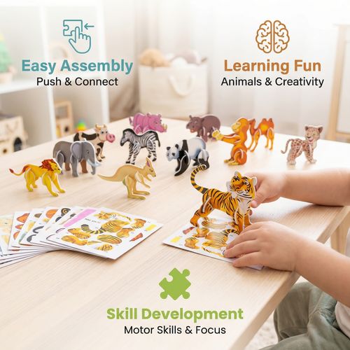 Educational 3D Cartoon Puzzle