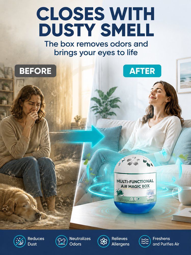 Buy 2, Get 2 Free-Powerfully Removes 99.9% of Micron-Sized Dust-Dust Removal Magic Box