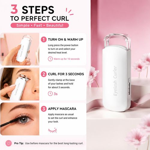 Rechargeable Electric Heated Eyelash Curler - Perfect Lash C