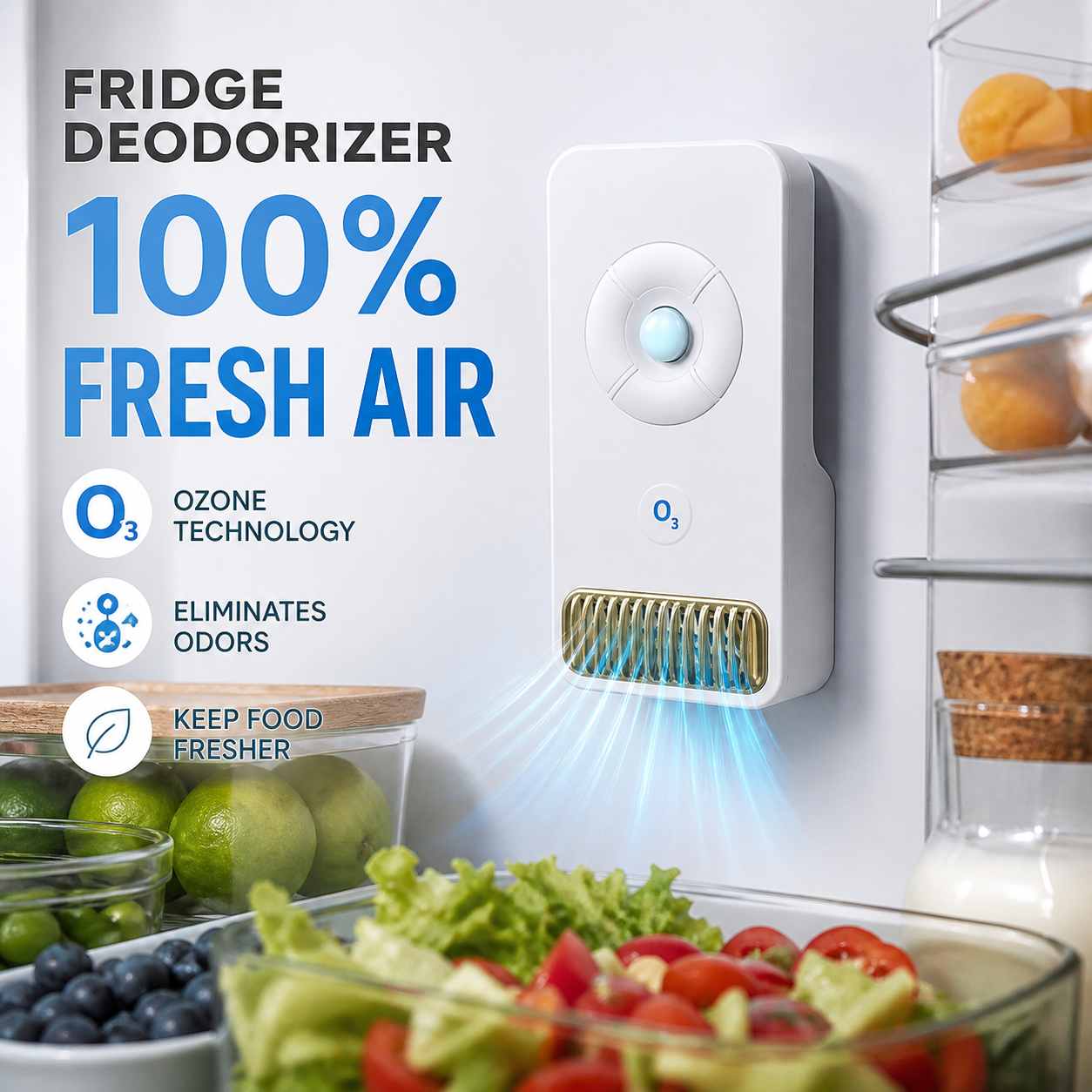 ⏳Limited-Time Sale: 50% OFF💥Electronic Refrigerator Odor Eliminator🧊
