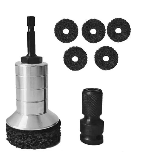 Rust Removal & Maintenance Tool Kit for Automotive Wheel (with 5 Polishing Pads)
