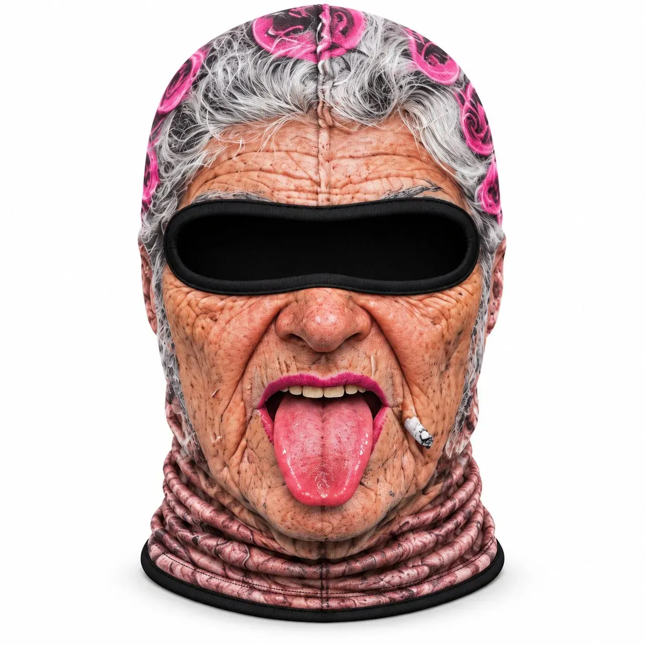 Instant Character-Switch 3D-Look Face Balaclava - The Wild Grin