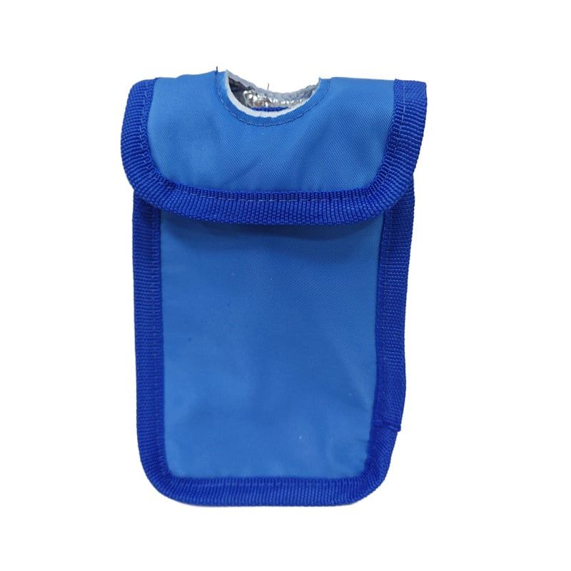 Nylon Food Pouch Insulator – Soft, insulated sleeve designed for standard 4 oz. food pouches, portable and perfectly sized. - blue