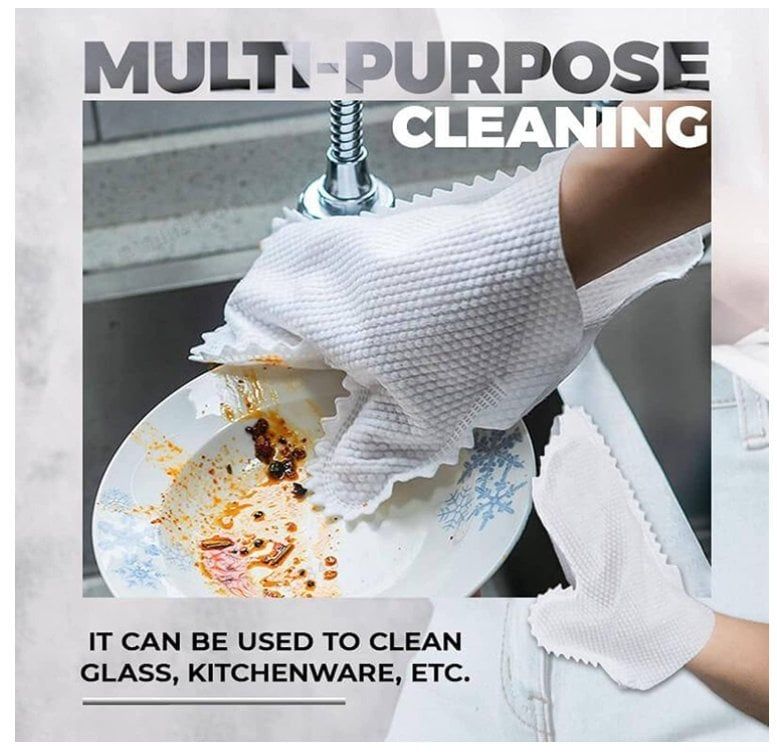 BUY 1 GET 4 !!! Home Disinfection Dust Removal Gloves (1 SET 10 PCS)