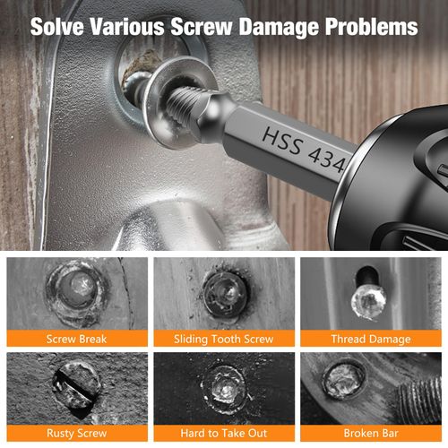 Damaged Screw Extractor Set