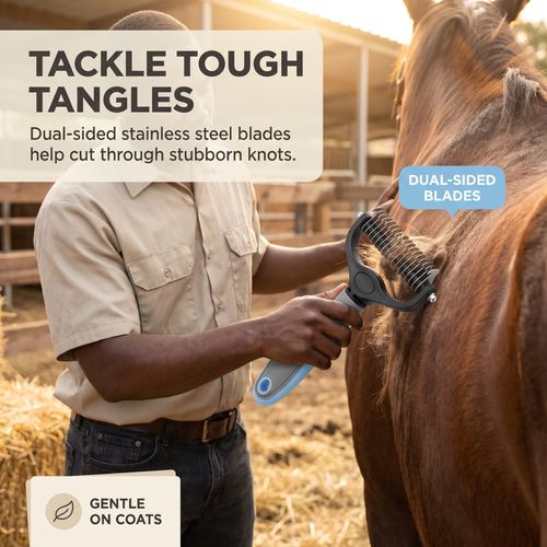 Equine Care Mane & Tail Grooming Rake