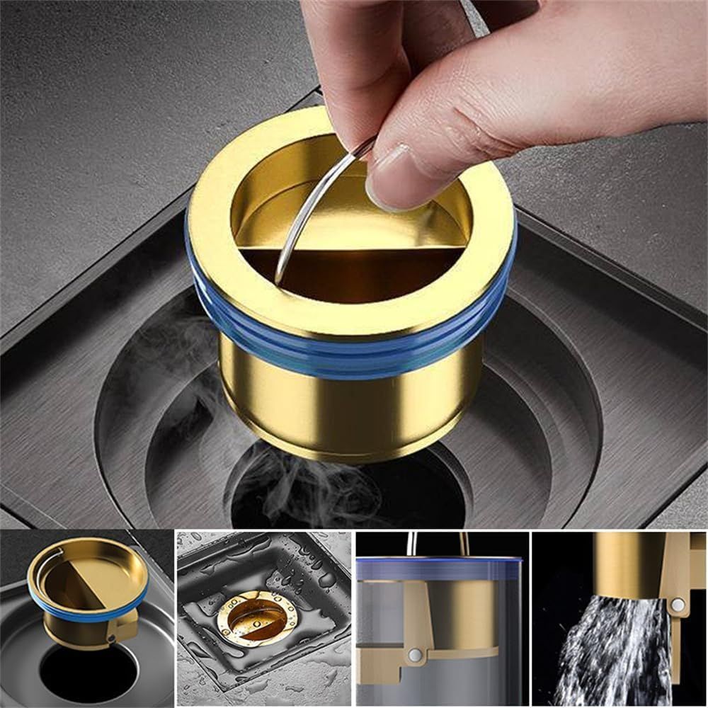 BUY 1 GET 2 !!! Downspout Universal Brass Floor Drain Core Anti-Odor Deodorizer
