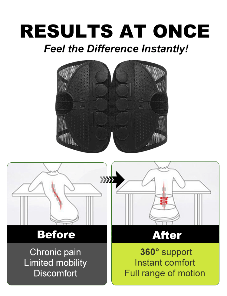🔥Hot Sale-Adjustable Lumbar Support Belt