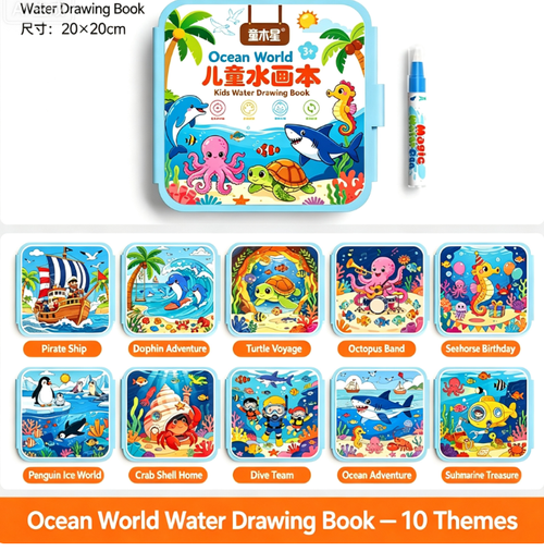 Mess-Free Magic Watercolor Book for Kids