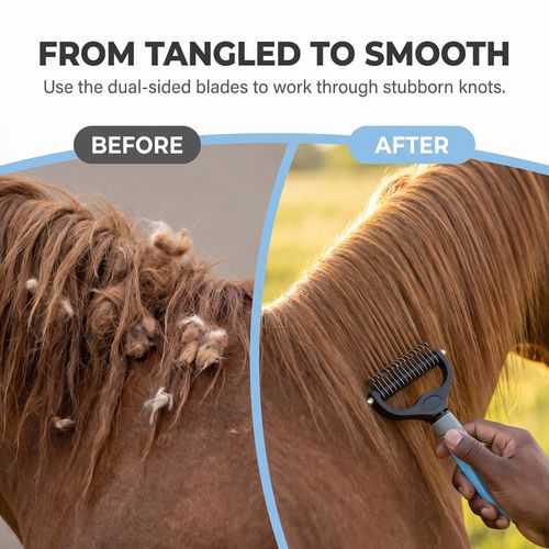 Equine Care Mane & Tail Grooming Rake