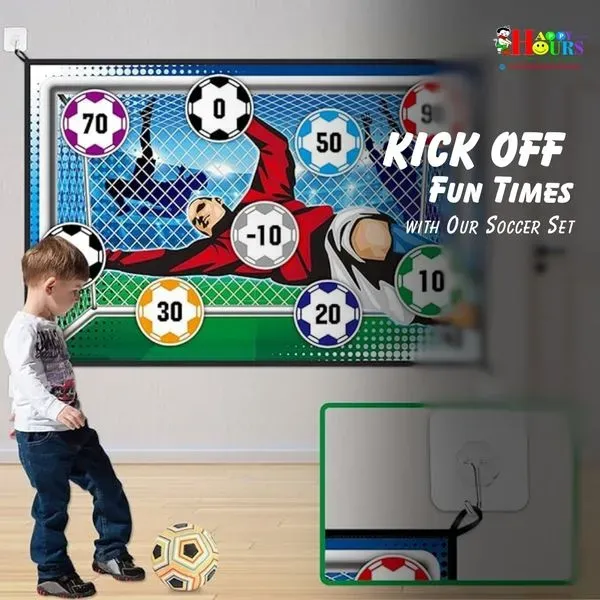 ⚽ 50% RABATT NU ! 🎉 Fotbollsspelset för Barn – Utomhuslek, Utvecklar Koordination & Familjekul 🏆