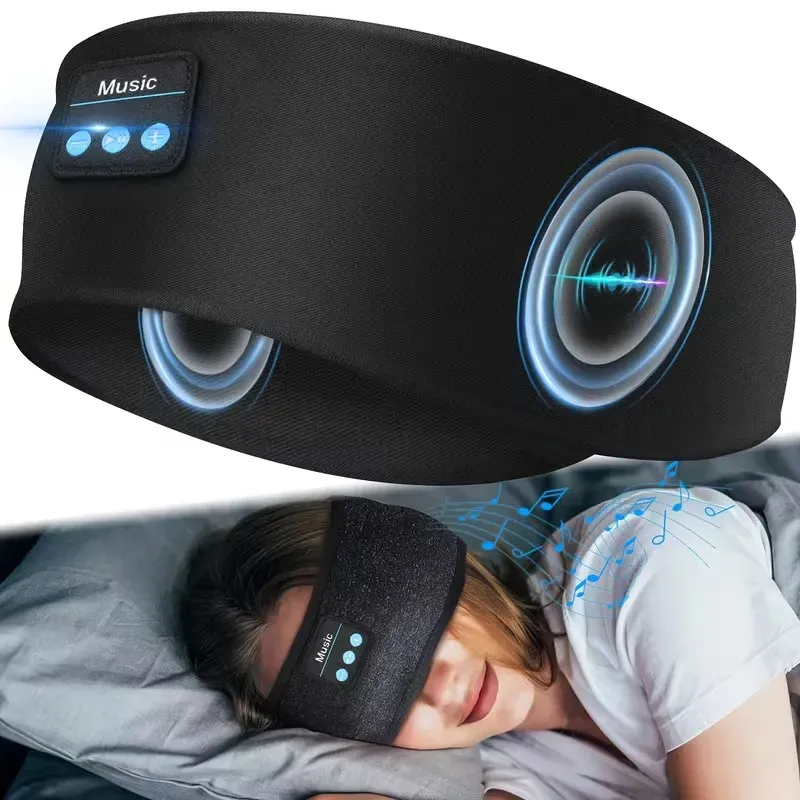 3-in-1 Wireless Bluetooth Sleep Headband Headphones Soft Ultra-Slim Music Headphones for Side Sleepers, Gym & Travel🎵