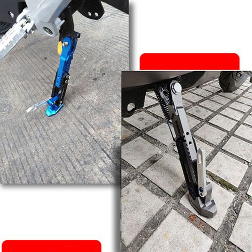 Universal adjustable side stand for motorcycles