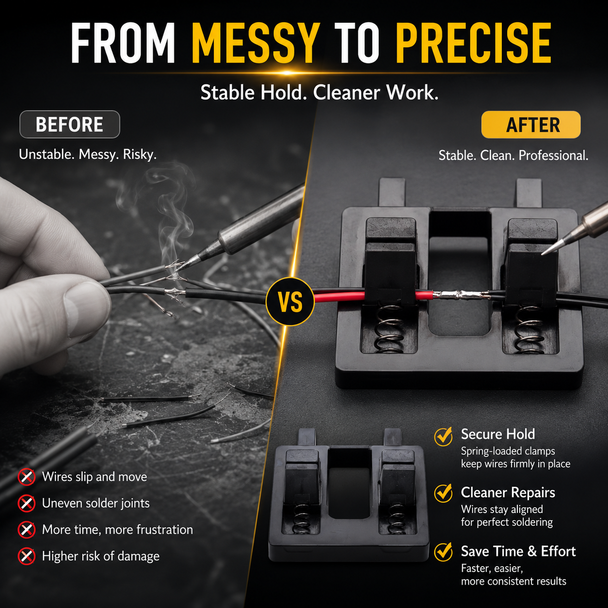 🔥BUY 1 GET 4🔥Electronic Wire Soldering Fixing Holder