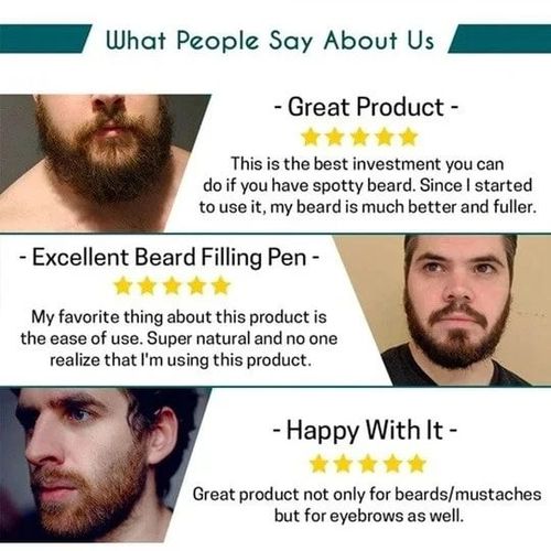 Waterproof Beard Filling Pen Kit