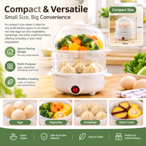 Multi-function Mini Egg Steamer