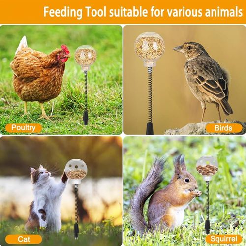 -Chicken Peck Toy, Chicken Swing Feeder, Chick Slow Feeder T