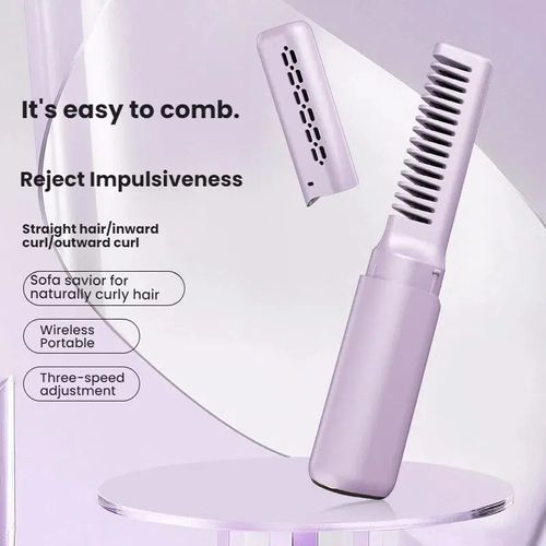 Portable Wireless Hair Straightener Comb