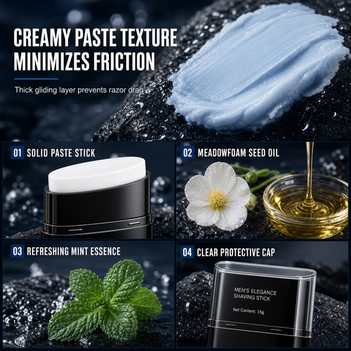 🪒 Men's 3-in-1 Shaving Skincare Stick | Lubricate, Cleanse, Soothe