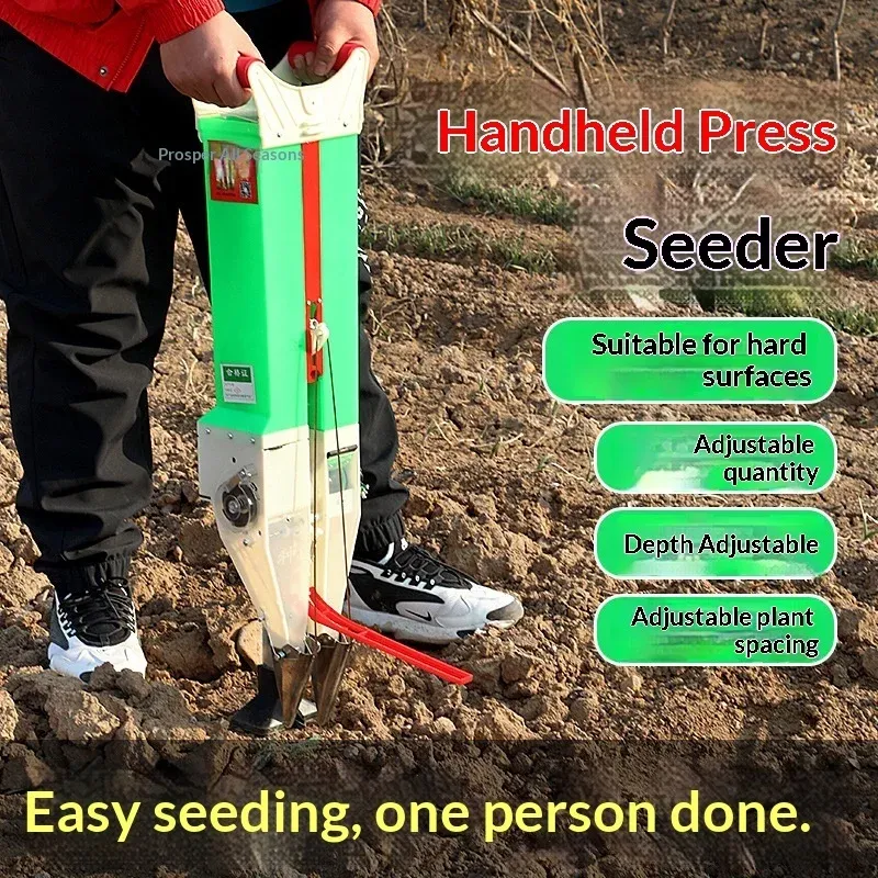 Multifunctional Seeder Small Seed Planter Integrated Fertilizer Applicator Portable Automatic Fertilizer Seed Spreader