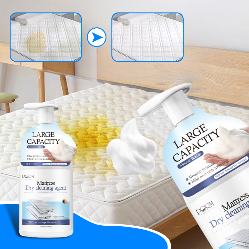 🏆 Last Day Special Price ! 💛 Mattress Yellow Stain Cleaner – No water, no residue. Deep foam lifts old stains & urine marks. Gentle on fabric. 🧴✨