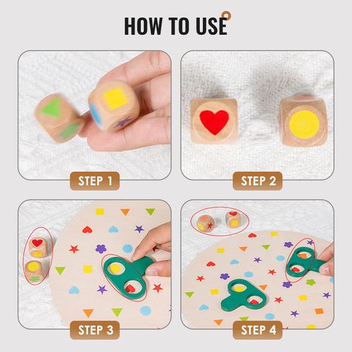 Wooden Shape Matching Toy Set