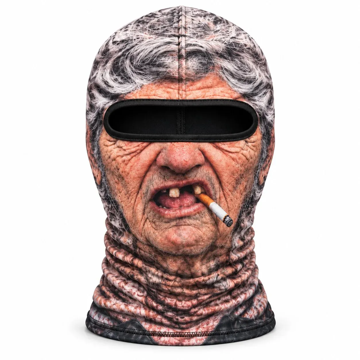 Instant Character-Switch 3D-Look Face Balaclava - The Wild Grin