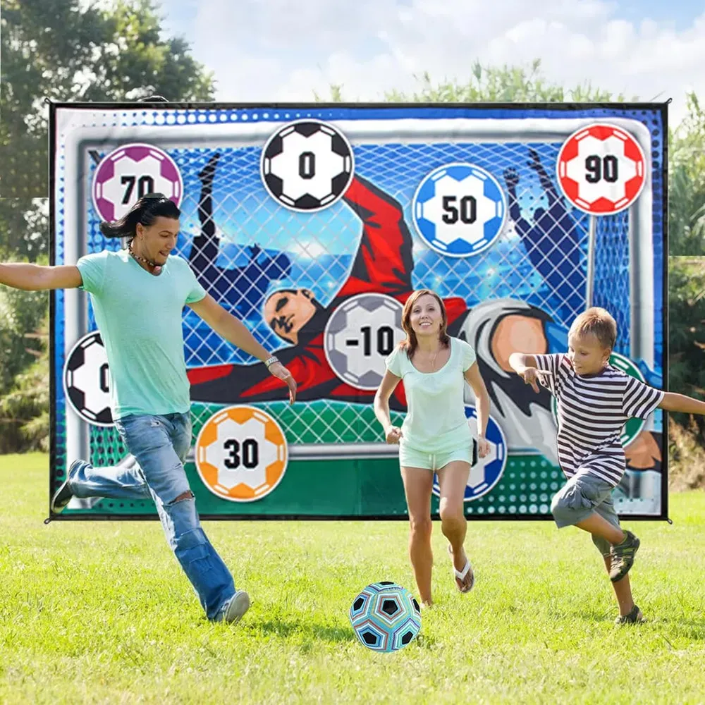 ⚽ 50% RABATT NU ! 🎉 Fotbollsspelset för Barn – Utomhuslek, Utvecklar Koordination & Familjekul 🏆