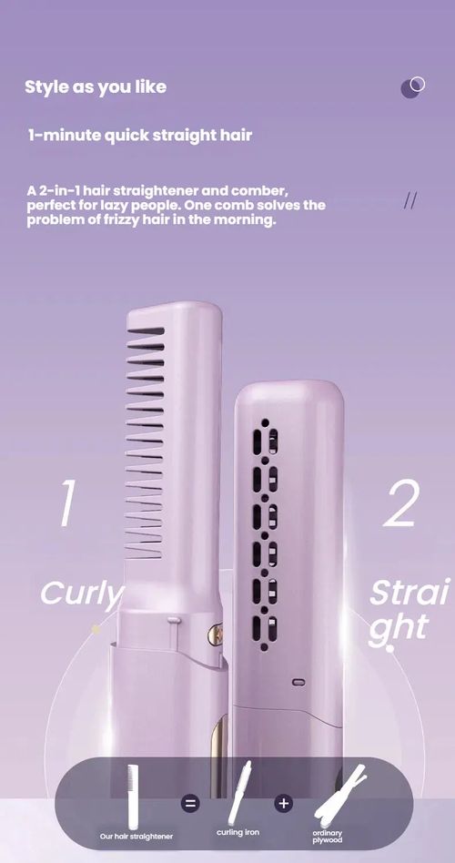 Portable Wireless Hair Straightener Comb