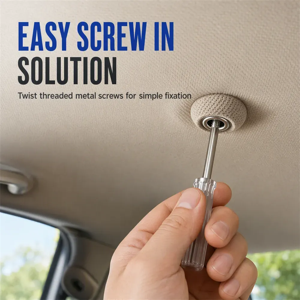 ⏳Time-Limited Special⏰Car Headliner Repair Kit for Fixing Sagging Roof Fabric Auto Interior Ceiling Snap Buttons and Re…