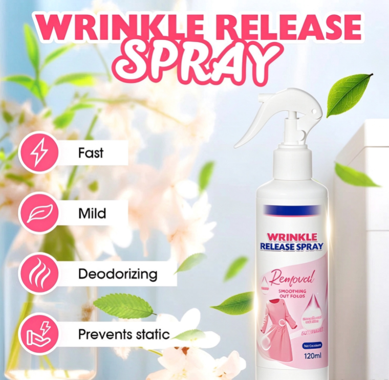 50K+ SOLD!❤️‍🔥 50% OFF!👔 Multi‑Functional Wrinkle Release Spray – Sprays away creases in minutes.
