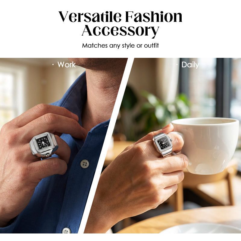 💝Best‑Seller !Alloy Finger Watch Ring💍💖