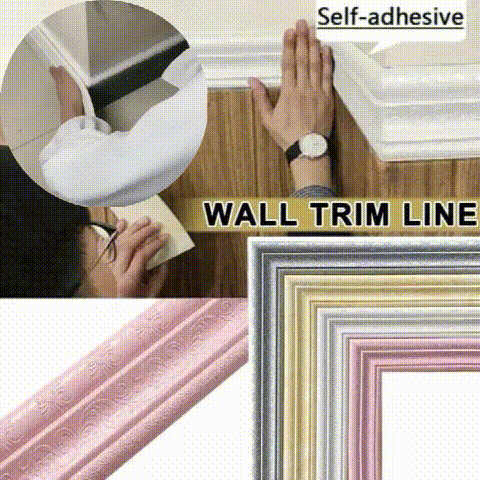 Buy 1 Get 2 !!! 🔥 Self  Adhesive Environmental Protection 3D Wall Edging Strip
