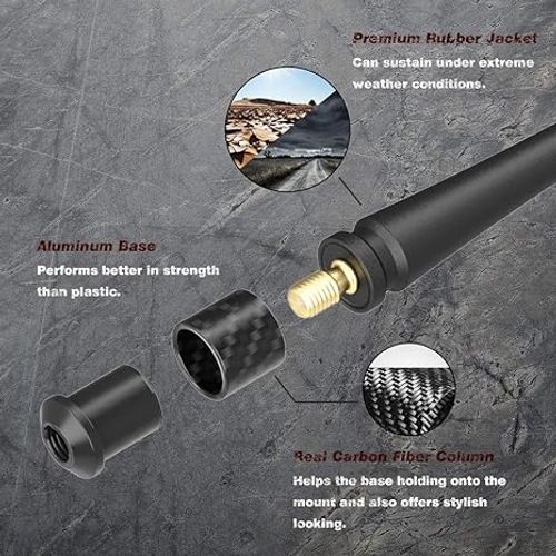 Universal M6 Thread Flexible Rubber Antenna Replacement Kit