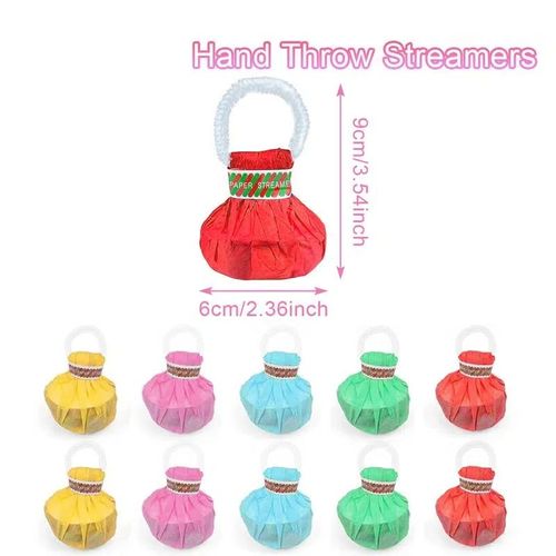 Hand-Throw Streamer Poppers