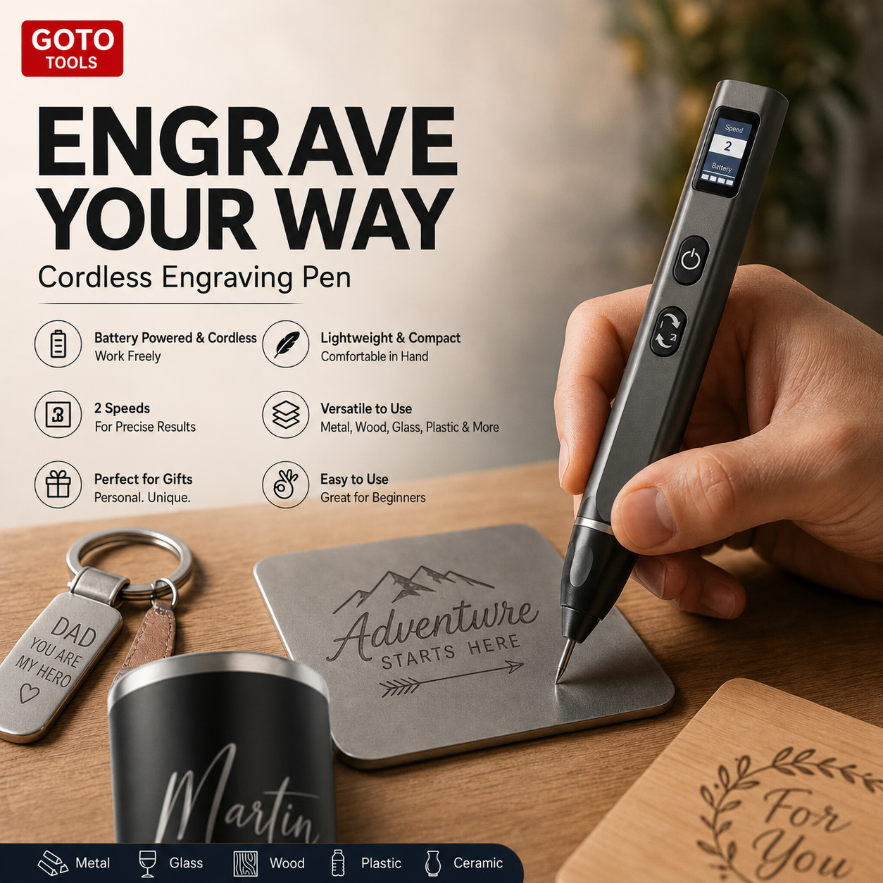 💥 Limited‑Time Offer🧡Rechargeable Cordless Engraving Pen✍️