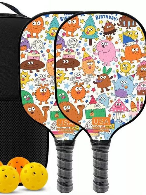 Pickleball Bat and Ball 4 Piece Set