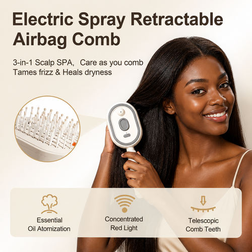 Electric Spray & Massage Hair Brush