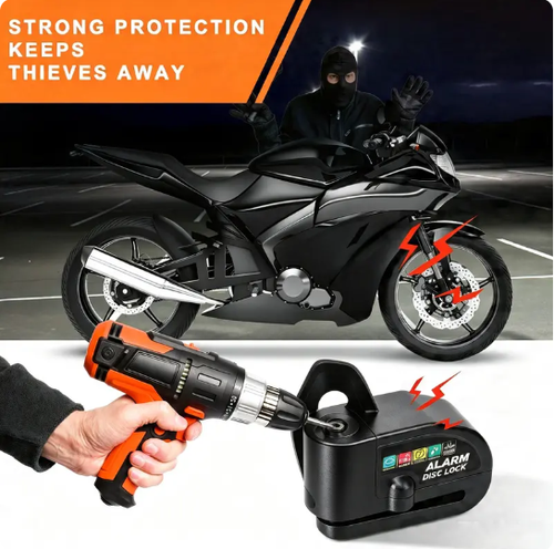 Motorcycle Anti-theft Alarm Disc Lock