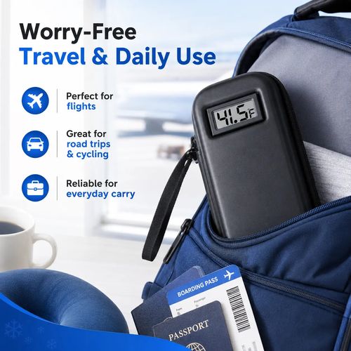 Cooler Travel Case with Temperature Display