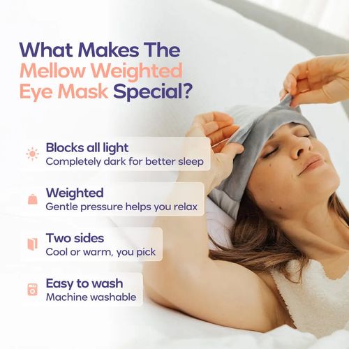 Mellow Lights Out Weighted Eye Mask 360° Wraparound
