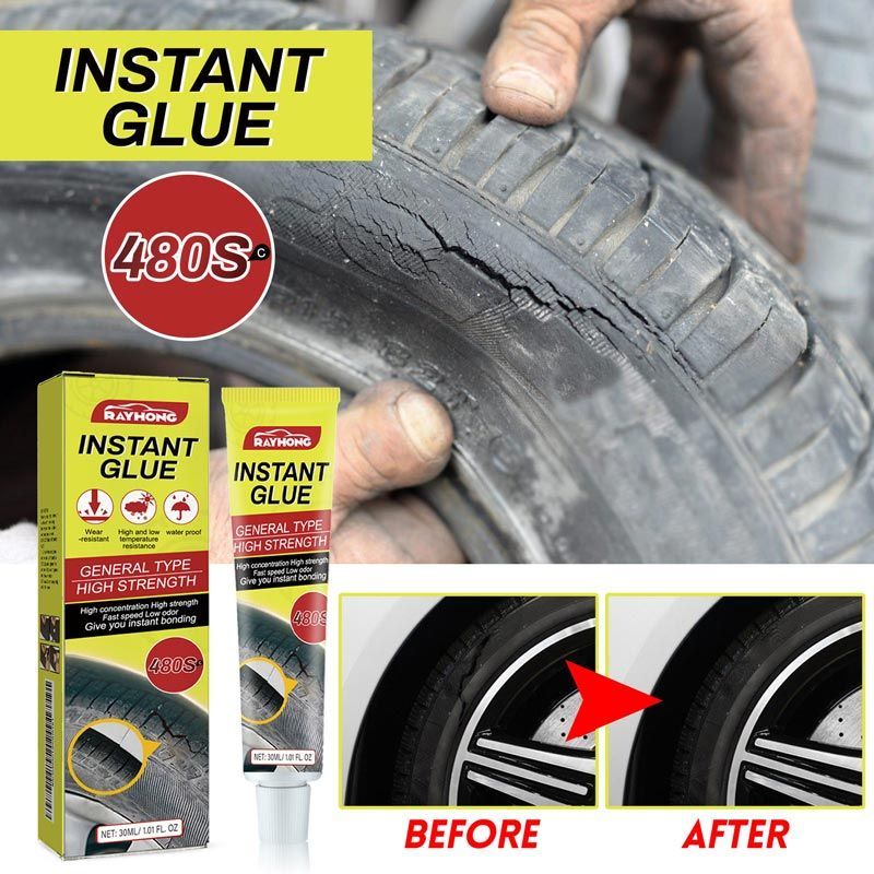 BUY 1 GET 2!!🚗 Car Tire Crack Repair Glue | Permanent Bond, Seals Cracks Fast